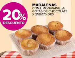 Carrefour Maxi Madalenas con limon/vainilla/ gotas de chocolate oferta