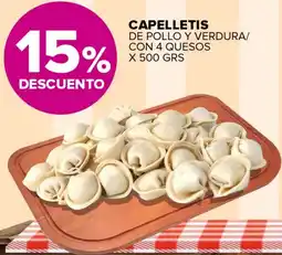 Carrefour Maxi Capelletis de pollo y verdura/ con 4 quesos oferta