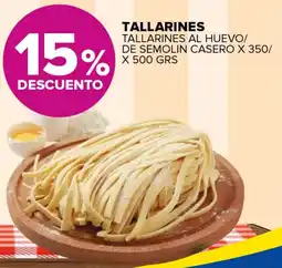 Carrefour Maxi Tallarines tallarines al huevo/ de semolin casero oferta