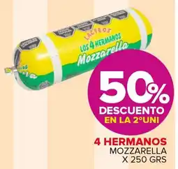Carrefour Maxi 4 hermanos mozzarella oferta
