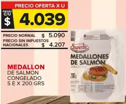 Carrefour Maxi Medallones de salmon congelados sex oferta
