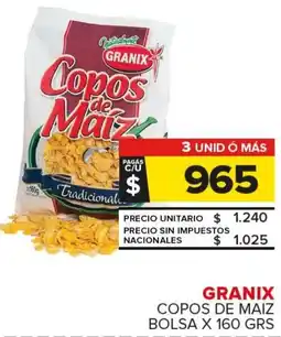 Carrefour Maxi Granix copos de maiz bolsa oferta