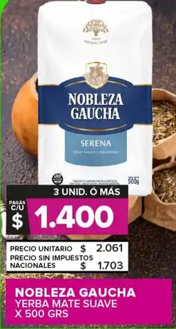Carrefour Maxi Nacionales yerba mate suave oferta