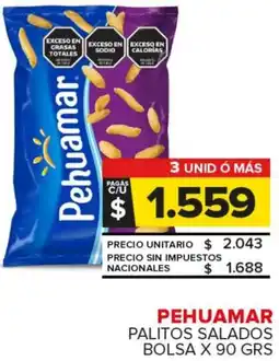 Carrefour Maxi Pehuamar palitos salados bolsa oferta