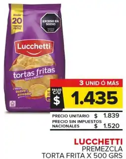Carrefour Maxi Lucchetti premezcla torta frita oferta
