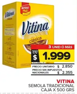 Carrefour Maxi Vitina semola tradicional caja oferta