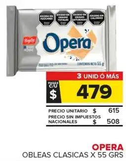 Carrefour Maxi Opera obleas clasicas oferta