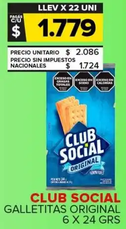 Carrefour Maxi Club social galletitas original oferta