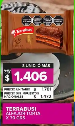 Carrefour Maxi Terrabusi alfajor torta oferta