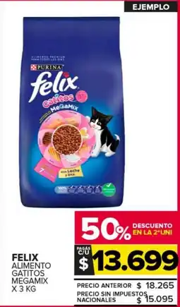 Carrefour Maxi Felix alimento gatitos megamix oferta