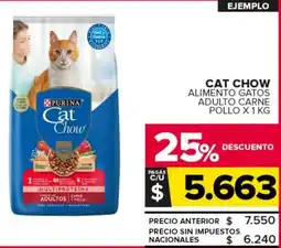 Carrefour Maxi Cat chow alimento gatos adulto carne pollo oferta