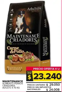 Carrefour Maxi Maintenance alimento perros criadores adulto oferta
