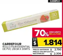 Carrefour Maxi Carrefour rollo film essential de pvc oferta
