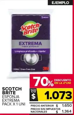 Carrefour Maxi Scotch brite esponja extrema oferta