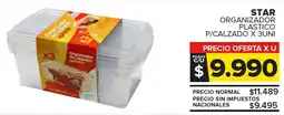 Carrefour Maxi Star organizador plastico p/calzado oferta