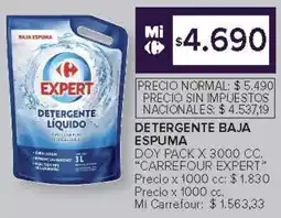 Carrefour Carrefour expert detergente baja espuma doy pack oferta