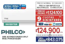 Carrefour Philco aire acondicionado split oferta
