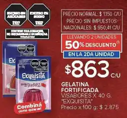 Carrefour Exquisita gelatina fortificada v/sabores oferta