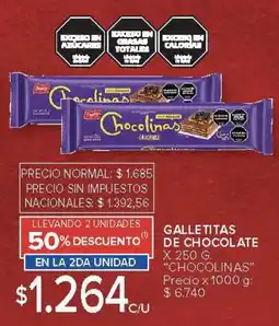 Carrefour Chocolinas galletitas de chocolate oferta