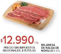 Carrefour Milanesa de nalga de novillo oferta