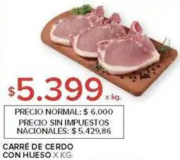 Carrefour Carré de cerdo con hueso oferta
