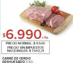 Carrefour Carré de cerdo deshuesado oferta