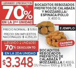 Carrefour Bocaditos prefritos de calabazay mozzarella oferta
