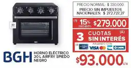 Carrefour Bgh horno eléctrico airfry spiedo negro oferta