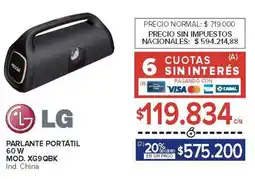 Carrefour Lg parlante portátil oferta