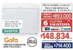 Carrefour Gafa freezer horizontal oferta