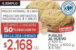 Carrefour Fusiles al huevo oferta