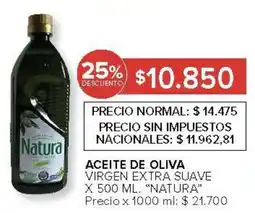 Carrefour Natura aceite de oliva virgen extra suave oferta
