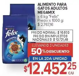 Carrefour Felix alimento para gatos adultos megamix oferta