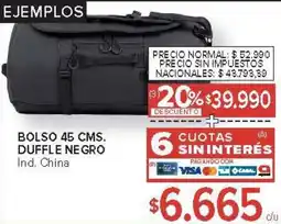 Carrefour Bolso duffle negro oferta