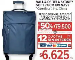 Carrefour Carrefour valija de tela sydney soft oferta
