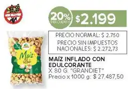 Carrefour Grandiet maíz inflado con edulcorante oferta
