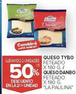Carrefour La paulina queso tybo feteado oferta