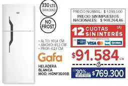 Carrefour Gafa heladera blanca oferta