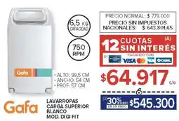 Carrefour Gafa lavarropas carga superior blanco oferta