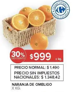 Carrefour Naranja de ombligo oferta