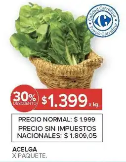 Carrefour Acelga oferta