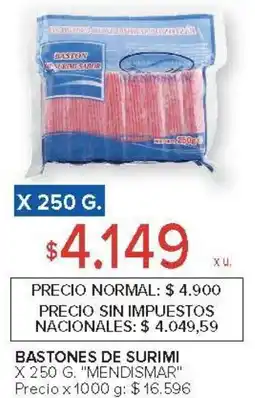 Carrefour Mendismar bastones de surimi oferta