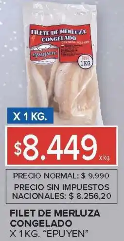 Carrefour Epuyen filet de merluza congelado oferta