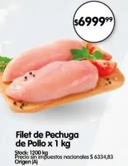 Supermercados Buenos Días Filet de pechuga de pollo oferta