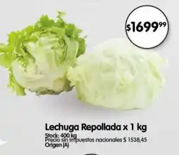 Supermercados Buenos Días Lechuga repollada oferta