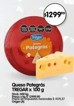 Supermercados Buenos Días Tregar queso pategrás oferta