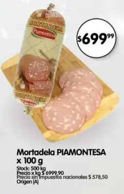 Supermercados Buenos Días Piamontesa mortadela oferta