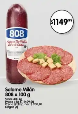 Supermercados Buenos Días Milán 808 salame oferta