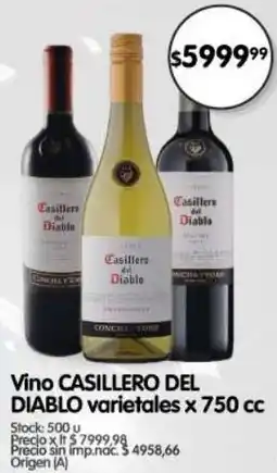 Supermercados Buenos Días Casillero del diablo vino varietales oferta