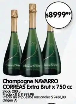 Supermercados Buenos Días Navarro correas champagne extra brut oferta